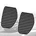 LIULIFE Coussinets Couvercle de pédale d'embrayage Frein pour Peugeot 306 405 406 407 508 Citroen Berlingo Picasso 450412, Matériau en Caoutchouc Noir, 2 pièces
