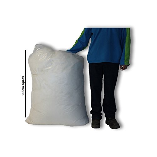 Ventadecolchones - Relleno de Fibra Siliconada Rellenar Cojines, Almohadas, muñecas y sofás. Muy mullida y Suave. 5 KG