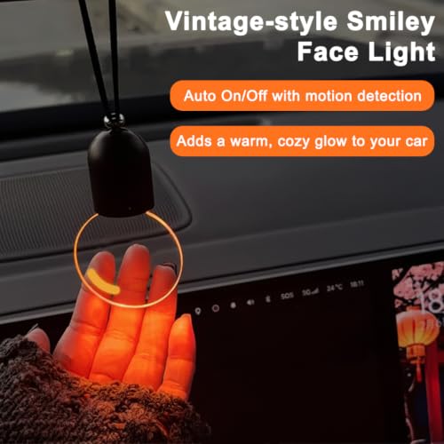 Image of STHIRA Retro Bulb LED Car Ornament Touch Switch Acrylic Pendant