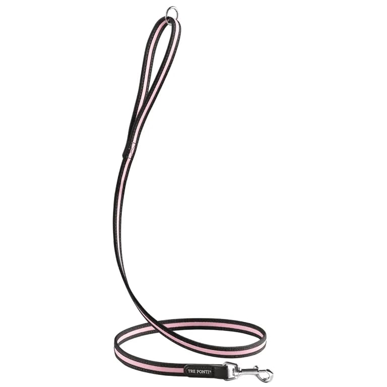 TRE PONTI GUINZAGLIO ORIGINAL (ROSA BORDO NERO)