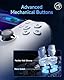 EasySMX M15 Handy Controller Android, Smartphone Controller für iPhone15 Series mit USB C, Bluetooth Handy Controller mit Hall Effekt Trigger&Joystick, meschanischen Tasten-Weiß