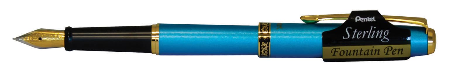 Pentel Sterling Fountain Pen Aquamarine - Fountain Pen for School