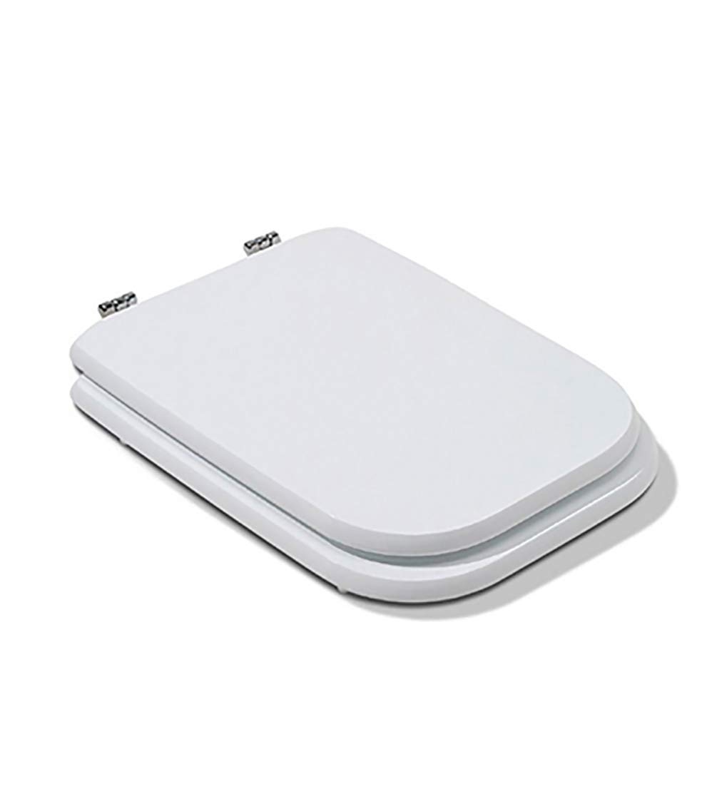 "Made in Italy" Sedile Copriwater Compatibile per Conca Ideal Standard, Colore Bianco