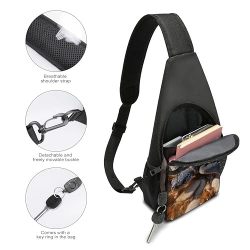 Bolso bandolera con diseño de tortuga marina para senderismo y viaje miniatura 4