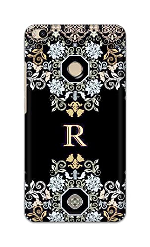 Image of PRINTFIDAA Name II Initial II Letter Floral Pattern Alphabet R Printed Designer Hard Back Case Cover for Xiaomi Mi Max 2 (6.44 inch) -(TI) MVN1007