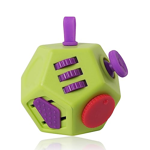 Image of UOOEFUN Mini Finger Cube Toys, Cool Fidget Toys for Kids Adults with Anxiety ADHD Autism and Relief Stress (Green)