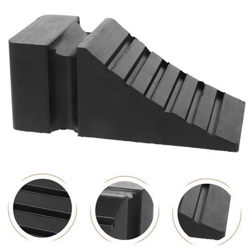 Gogogmee Wheel Chock Portable Skid Tire Chock for Vehicles Trucks Trailers Lightweight Compact Automotive Wheel Immobilizer for Safe Stopping Control