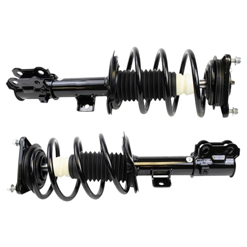 Image of TRQ Front Strut & Coil Spring Assembly Set Driver & Passenger Sides Compatible with 14-18 Kia Forte 14-16 Forte Koup Forte5 | For 14-18 Kia Forte 14-18 Forte5 14-16 Koup