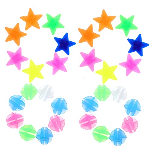 KOMBIUDA Bike Wheel Spoke Bead Decor 72pcs Plastic Beads for Bike Wheel Bike Spoke Balls Decorati