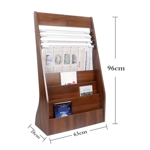 Revistero de madera de pie para crear un rincón de lectura 2