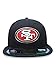 NFL Mens San Francisco 49ers On Field 5950 Black Cap By New Era