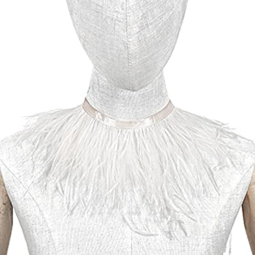 3 Yards Ostrich Feather Trim Fringe Ostrich Feather Bulk, Craft Feathers With Satin Ribbon Tape For Dress Sewing Crafts Costumes Decoration #TOP4