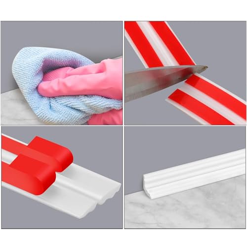 Coving para techos con protector de bordes autoadhesivo y moldura de pared impermeable 3