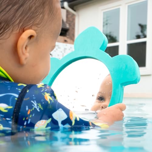 Splash About Pool & Bath Mirrors for Babies and Toddlers (Turquoise Turtle), 20L x 20W cm - Image 2