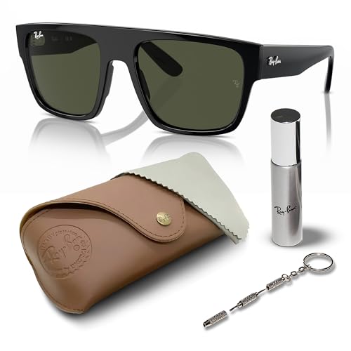 Ray-Ban RB0360S DRIFTER Square Shaped Sunglasses for Men & Women with Official RAYBAN Eyewear Kit