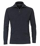 Hoher Baumwollanteil CASAMODA Pullover Uni Dunkelblau 4XL