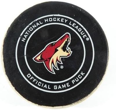 2018 Arizona Coyotes vs. Ottawa Senators Game Used Puck 3-3-18 AA0021731 - NHL Unsigned Game Used Pucks