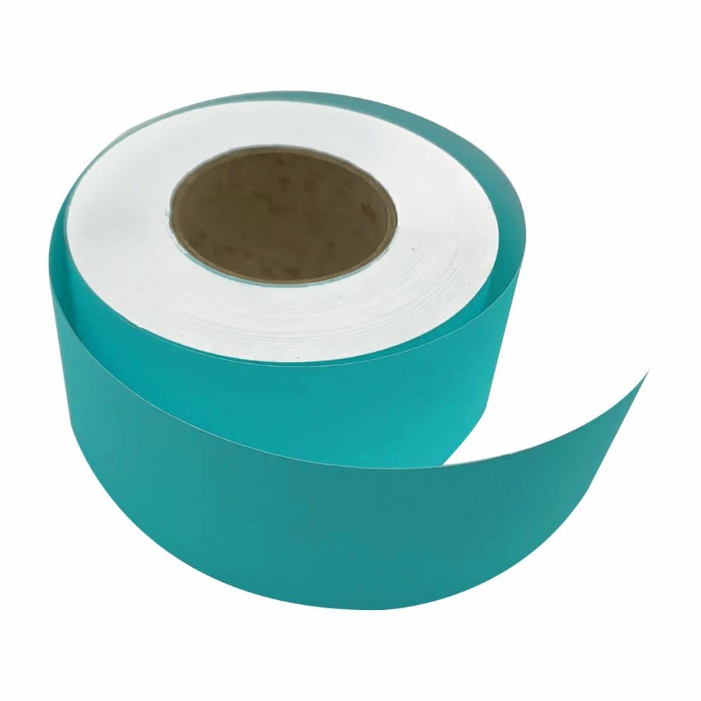 3 Ace Crafts Straight Edge Paper Border Roll (Turquoise) 48mm x 50 Meters, Jumbo, for Drawing, Painting, Sketches, Backdrop, Schools, Office, Nurseries, College, Artists, Poster, Notice Boards
