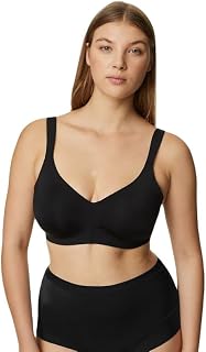 Marks & Spencer Solid Black Polyester Womens Flexifit™ Wired Minimiser Bra