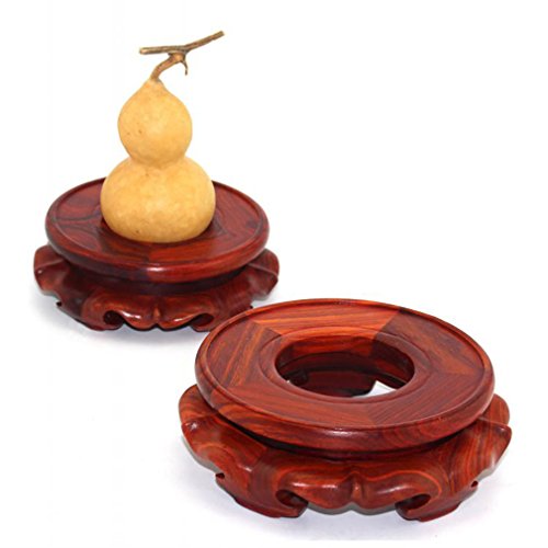 Goldy&Wendy Rosewood Brown Circular Display Stand With Hole In Center #TOP2