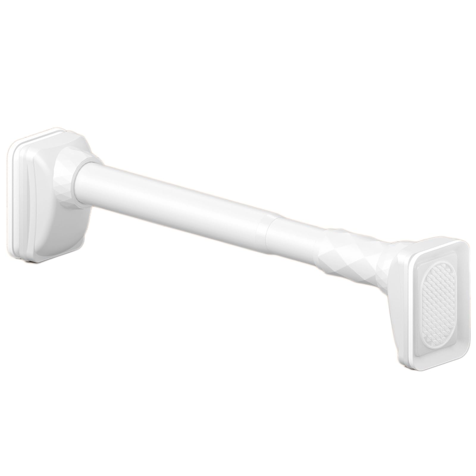 Bastone per doccia a tensione resistente, antiruggine, regolabile, per bagno, camera da letto, cucina, perfetto per affittuari e proprietari di case (bianco, 210300 cm)