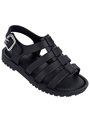 melissa Mini Flox BB, Sandalia Niñas, Negro, 21 EU