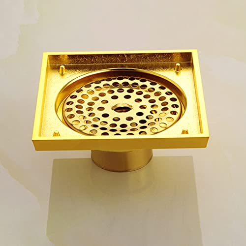 Bonde de sol en laiton 10 cm avec récupérateur amovible anti-odeur