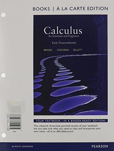 Calculus for Scientists and Engineers: Early Tr... 0321785460 Book Cover