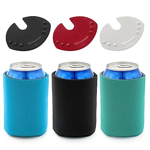 3 Pieces of Can Insulation Cover, 3 Pieces of Can Sealing Sheet, Soda Can Cooler, Dust-Proof Fresh-Keeping Sealing Cover, Suitable for Cans, Beer Bottles, Mineral Water Bottles