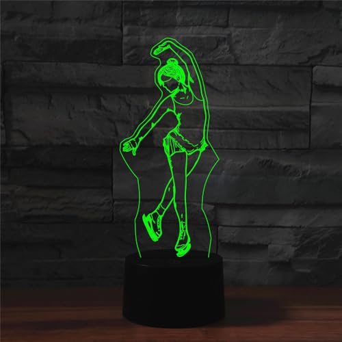 Lámpara de Mesa Noche 3D Ilusión con Control Remoto USB LED miniatura 5