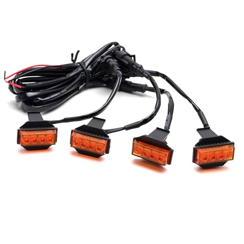 Kit 4 luces LED ámbar para parrilla frontal Toyota Tundra 2018-2021 miniatura 7