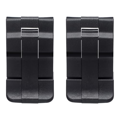 Yaocom 2 Pieces Black Replacement Cooler Latches Black Cooler Latches Plastic Double Throw Medium Latches for Protector Series Compatible with Pelican Coolers