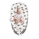 Baby Nest Baby Lounger for Newborn Co-Sleeping,Soft Cotton Breathable and Portable Infant Floor Seat...