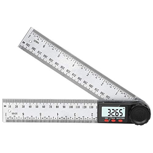 Rapporteur d'angle digital 360 degrés avec inclinomètre en acier et écran LCD clair