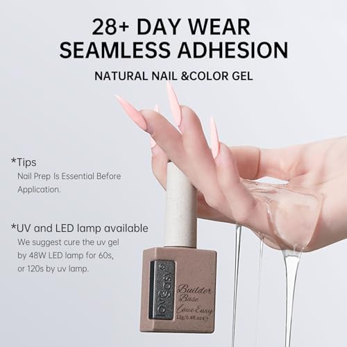 Gel Constructor y Base para Uñas Nude Pink 0.4 Fl Oz miniatura 4