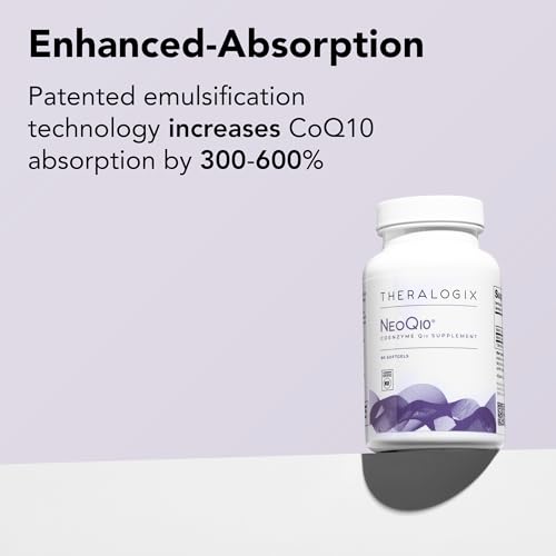 Theralogix NeoQ10 Coenzyme Q10 Supplement - Heart Health & Fertility Support - CoQ10 Fertility Supplement for Men & Women* - NSF Certified - 90 Softgels (90-Day Supply) - Image 2