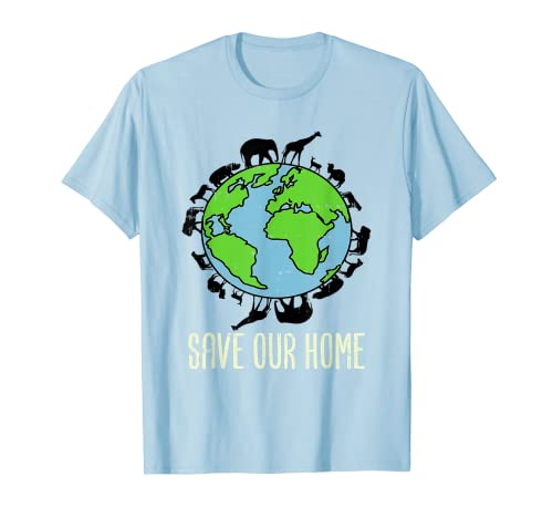Save Our Home Animals Wildlife Conservation Earth Day Gift T-Shirt