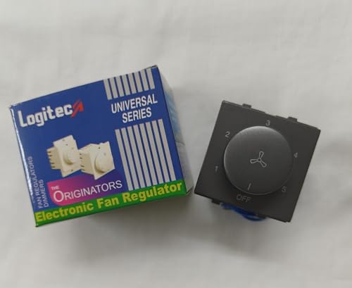 Image of Logitec Fan Regulator 5-Speed Type: TWO MODULE PENTA Graphite Black