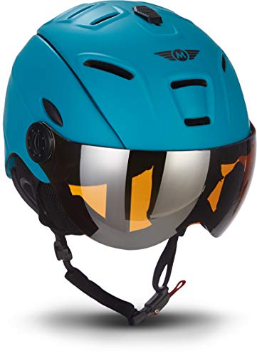 Moto Helmets K96 u00b7 Ski-Helm Snowboard u00b7 Damen & Herren u00b7 EN-1077 Zertifiziert (Mint, M (55-58cm))