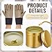 Heigble 4 Cans 25 oz Anti Spatter Welding Nozzle Gel with Forge Welding Glove Anti-splatter Tip Cleaner Dip Gel Welding Accessories for Mig Torch and Contact Tip to Keep Your Nozzle Clean Safe Welding