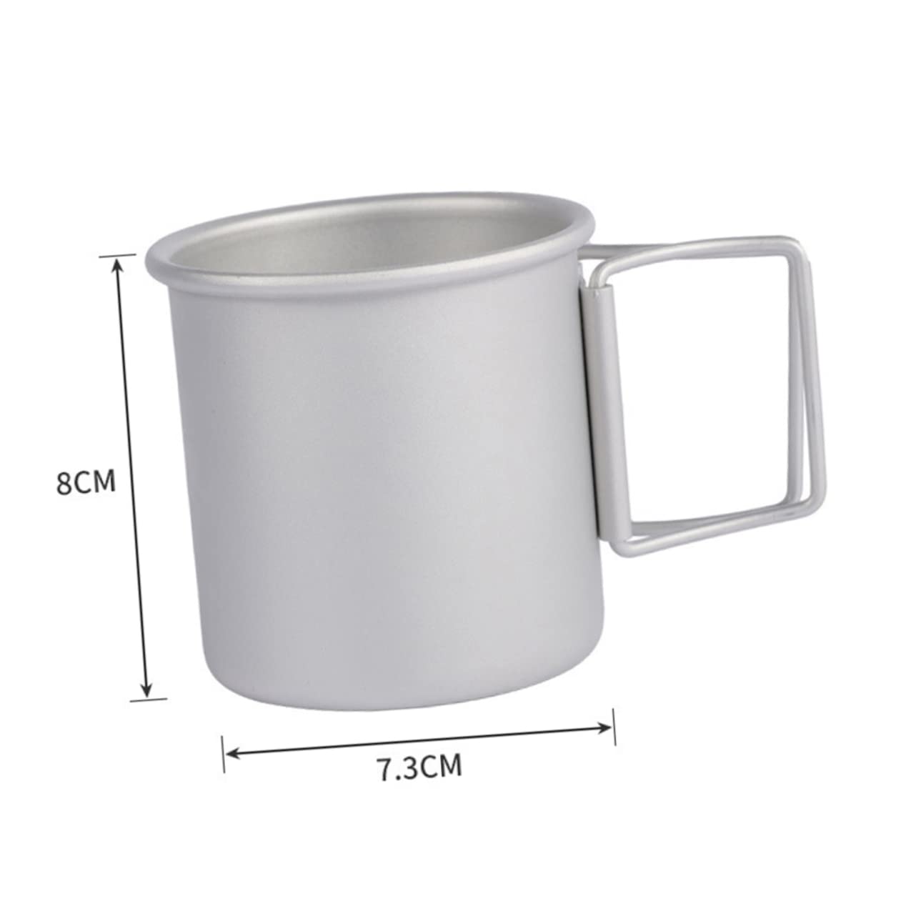 TOYANDONA 2 set Tazza Pieghevole In Alluminio Per Acqua Potabile Manico Per Esterni Da Viaggio Da Campeggio Pieghevole Portatile Contenitore Per Acqua 2 pezzi*2