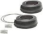 Pacer Performance 52-189 Flexy Flares Black 2-1/2' x 58' Heavy Duty Reinforced Rubber Fender Extension Kit - 4 Piece