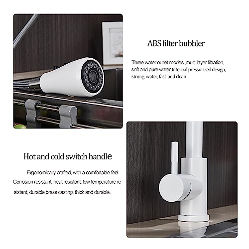 Robinet cuisine mitigeur douchette eau chaude froide mitigeur évier moderne - 4