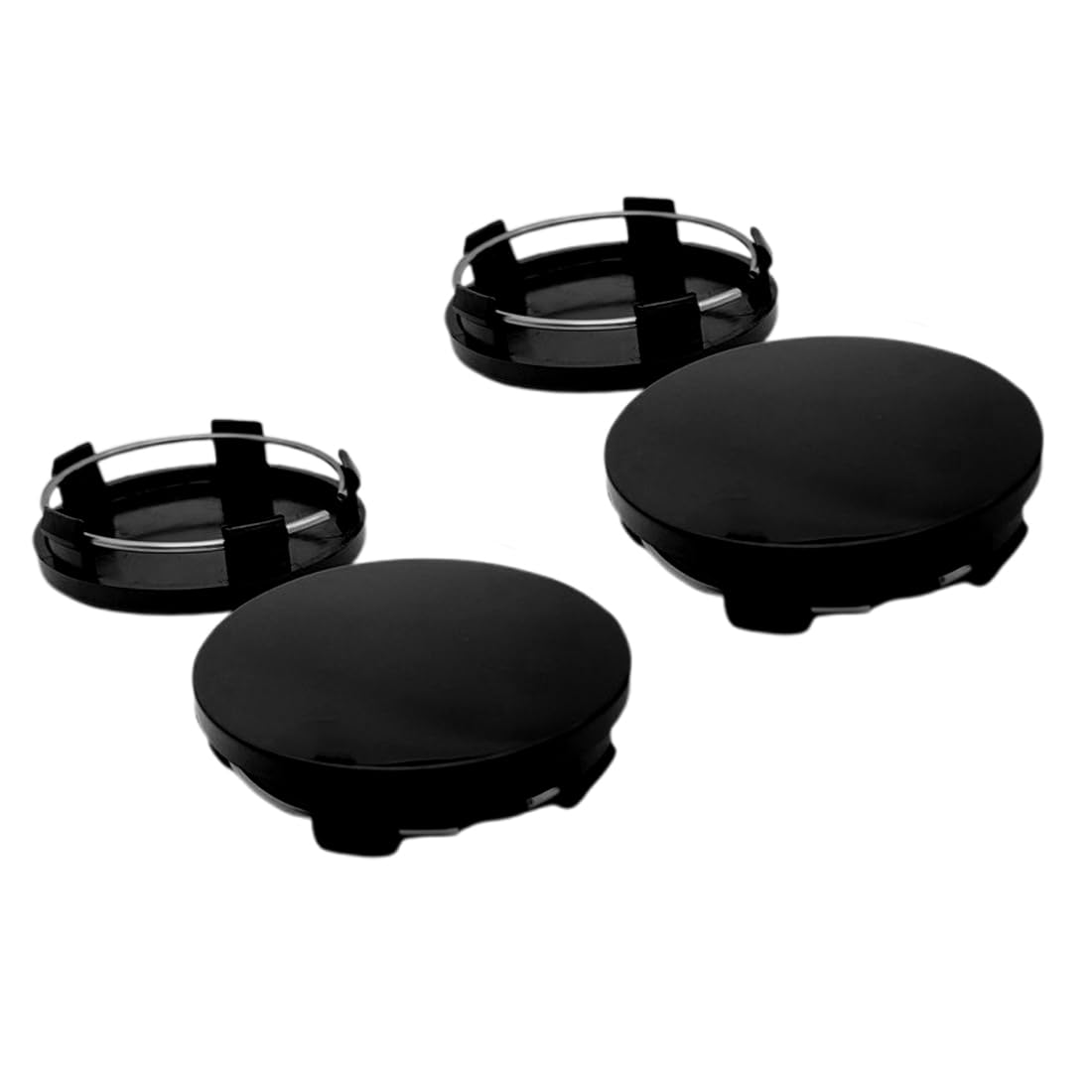 UIEXEA 4 Piezas Tapas para Llantas Universales, Centro de Rueda Tapa Buje Tapabujes, Mejora el Aspecto y Protege de Polvo y Corrosión, Reemplazo Duradero