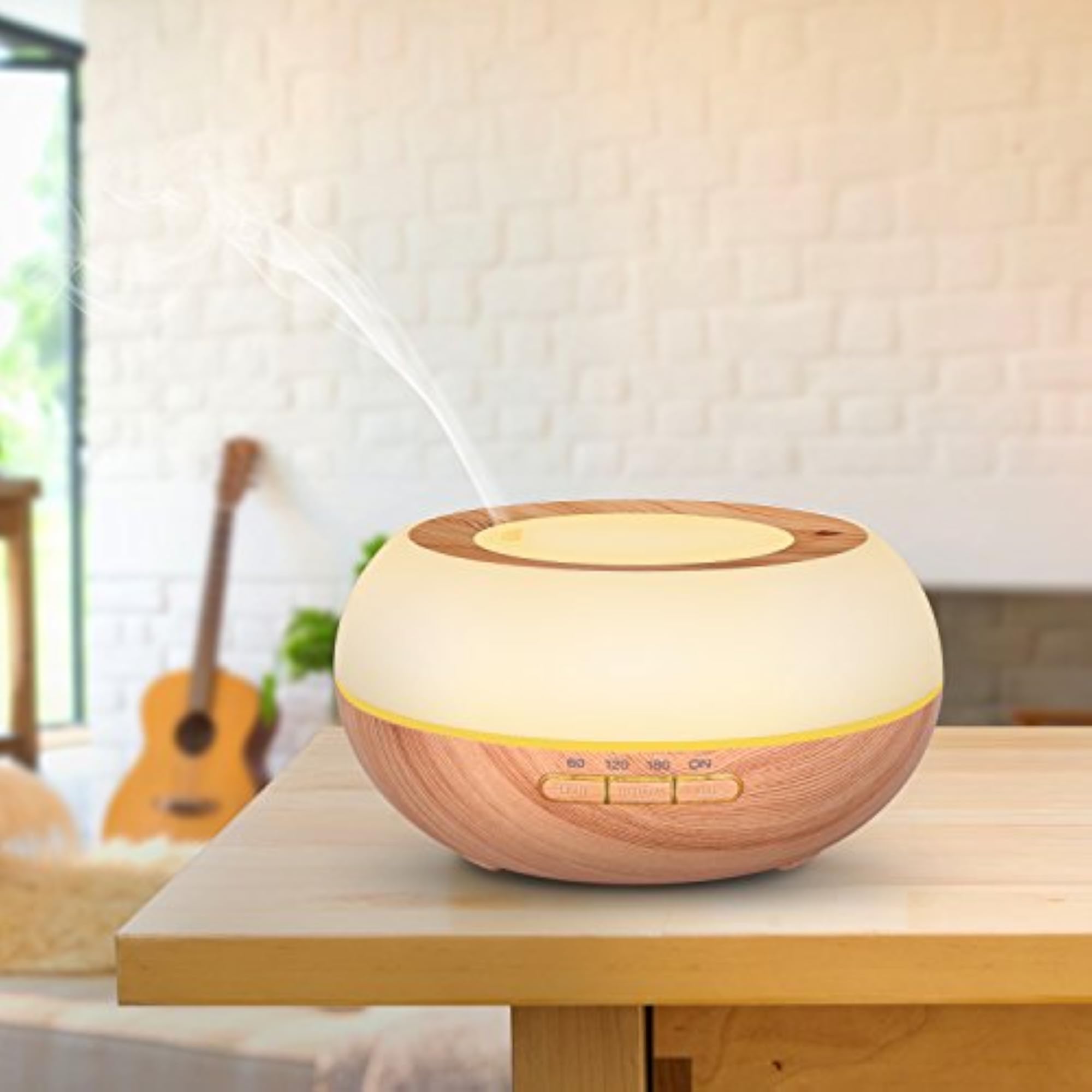 Zhart Essential Diffuser with Auto Shut Off & Wooden Design