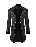 Material: Herren Steampunk Mid-Century Kleidung ist aus hochwertigem Polyester, weich, leicht und bequem