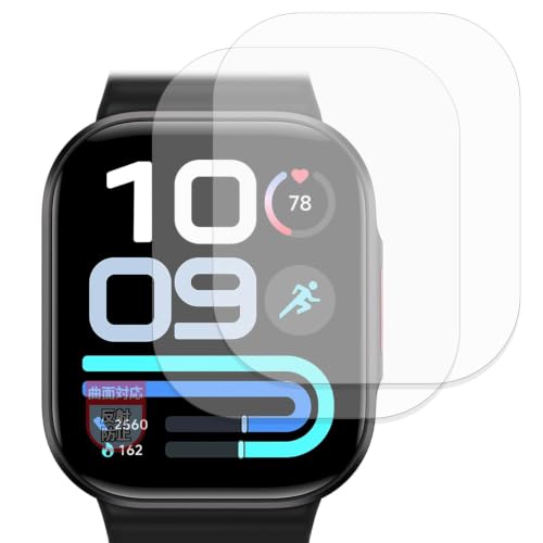 MotoMoto �t�B���� Xiaomi Redmi Watch 6 Lite (2���Z�b�g) �p | �ȖʑΉ� �ی�t�B���� ���˒ጸ �w��ጸ ���{��