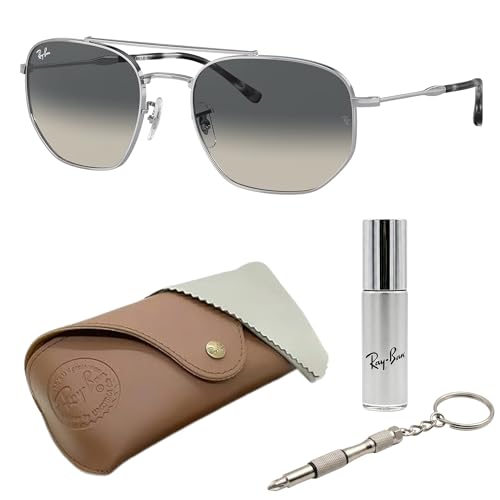 Image of Ray-Ban RB3707 Square-Round Shaped Sunglasses for Men & Women with Official RAYBAN Eyewear Kit
