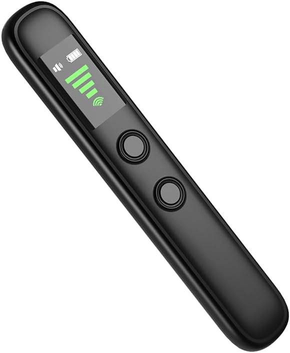 Hidden Camera Detectors, Anti Spy RF Signal Scanner, 5 Levels Sensitivity, Bug Detector,36H Work, for Hotels, Office, Home,Protect Your Privacy in All aspects [Black]