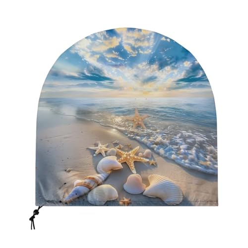 Suobstales Praia estrela do mar impressão concha industrial protetores de chão ventilador ventilador